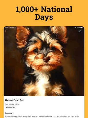 National Day: Calendar 2026 iPad screenshot