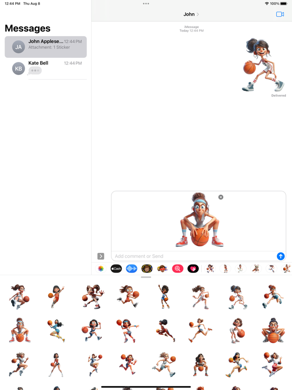 Screenshot #5 pour Women Basketball Stickers