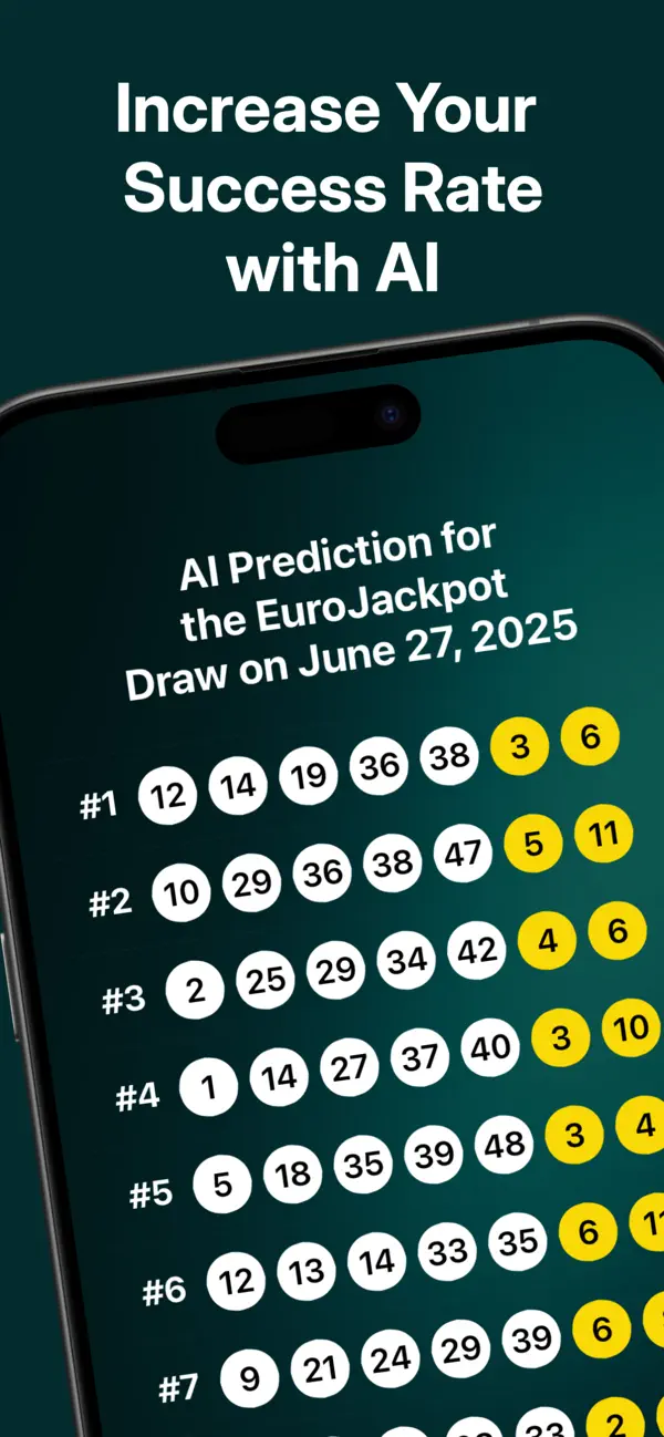 Screenshot #3 pour EuroJackpot AI Predictor