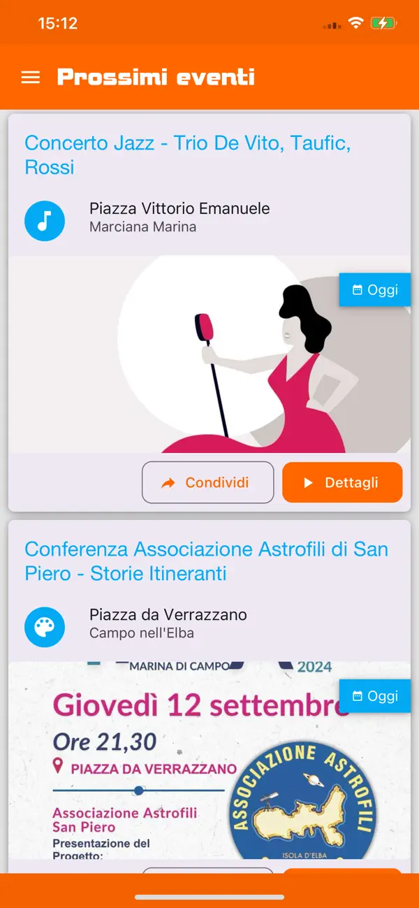 Screenshot #1 pour Elba Eventi