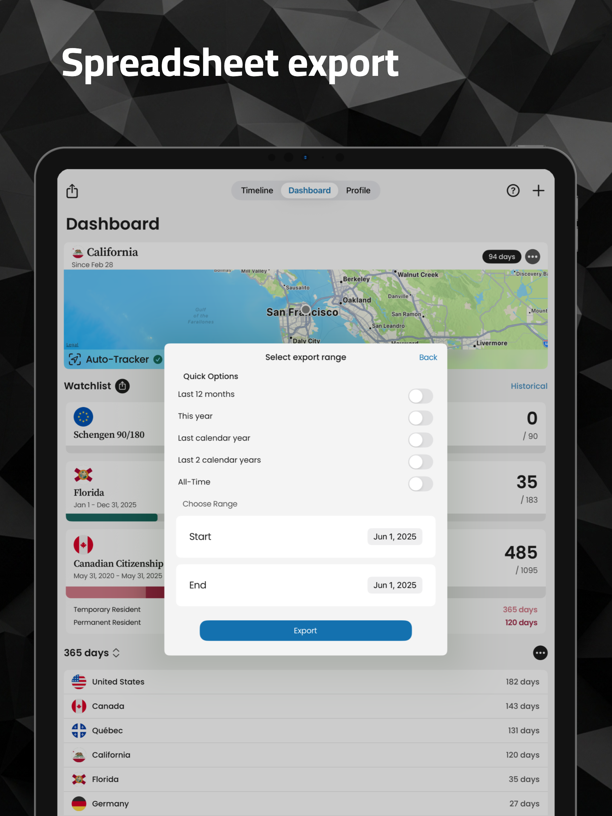 Tax Residency Tracker: Sarmiza screenshot 12