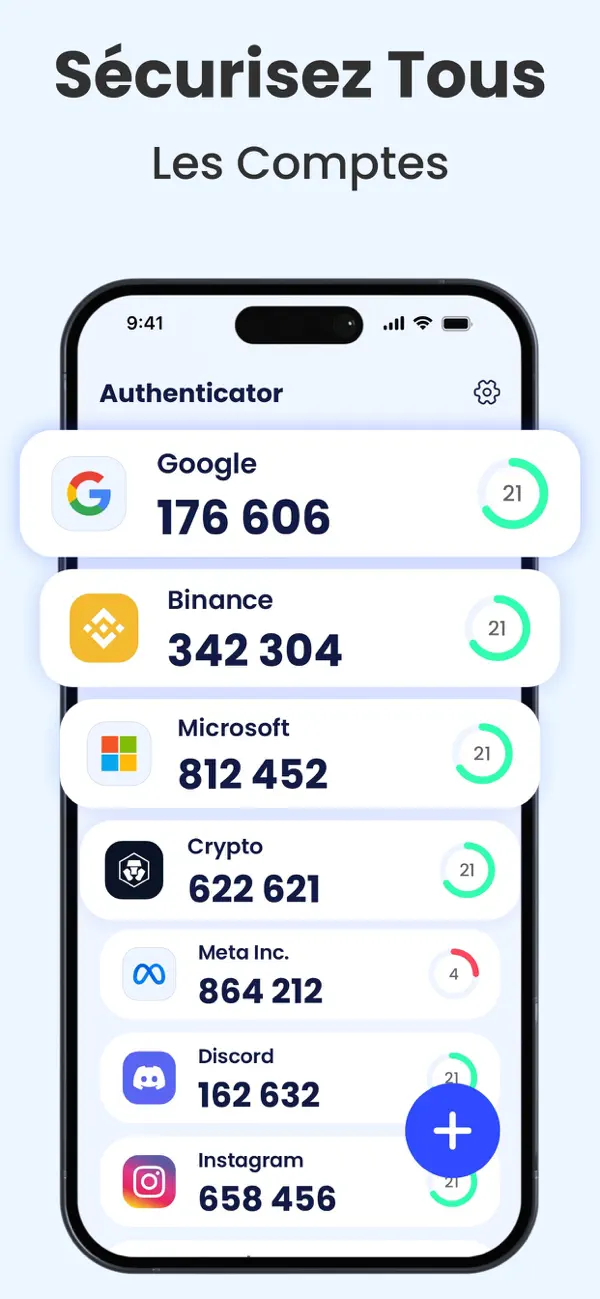 Screenshot #2 pour Authenticator App - 2FA Auth.
