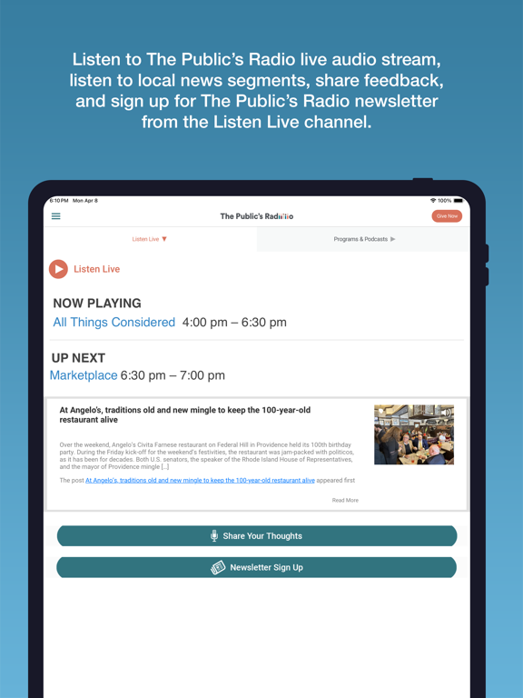 Screenshot #6 pour The Public's Radio