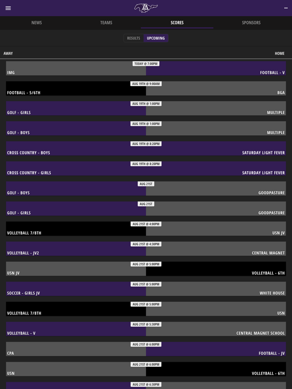 Lipscomb Academy iPad screenshot 4 - Sports app