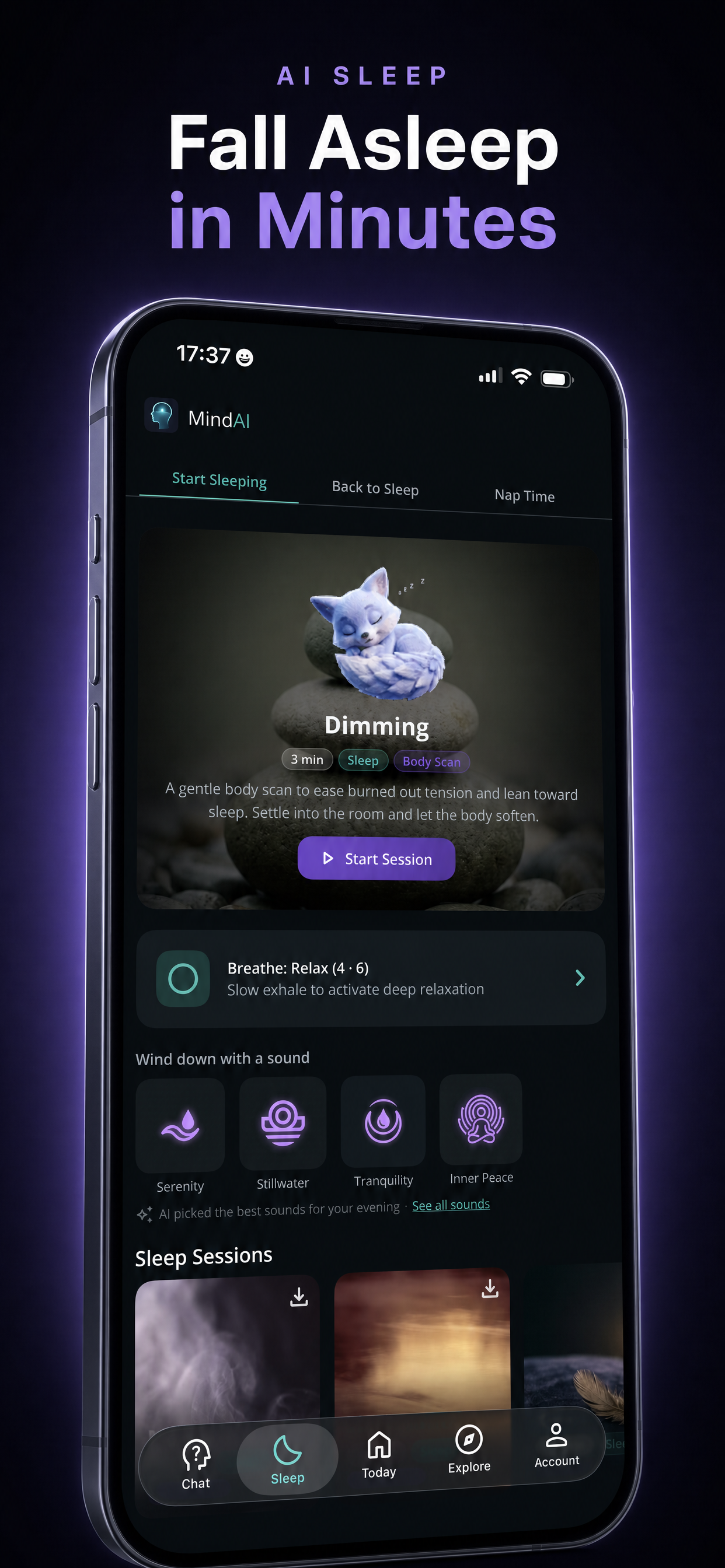 Meditation & AI Sleep: MindAI screenshot 2