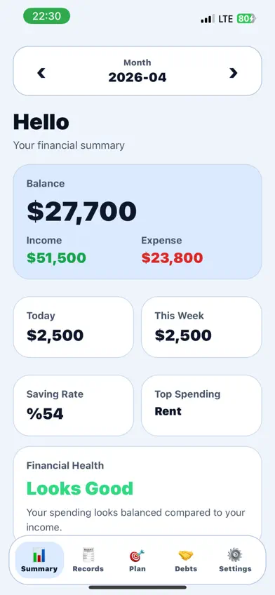 My Monies screenshot 1