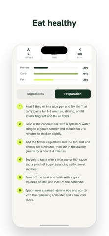 Whipp: Your Meals Sorted iPhone screenshot