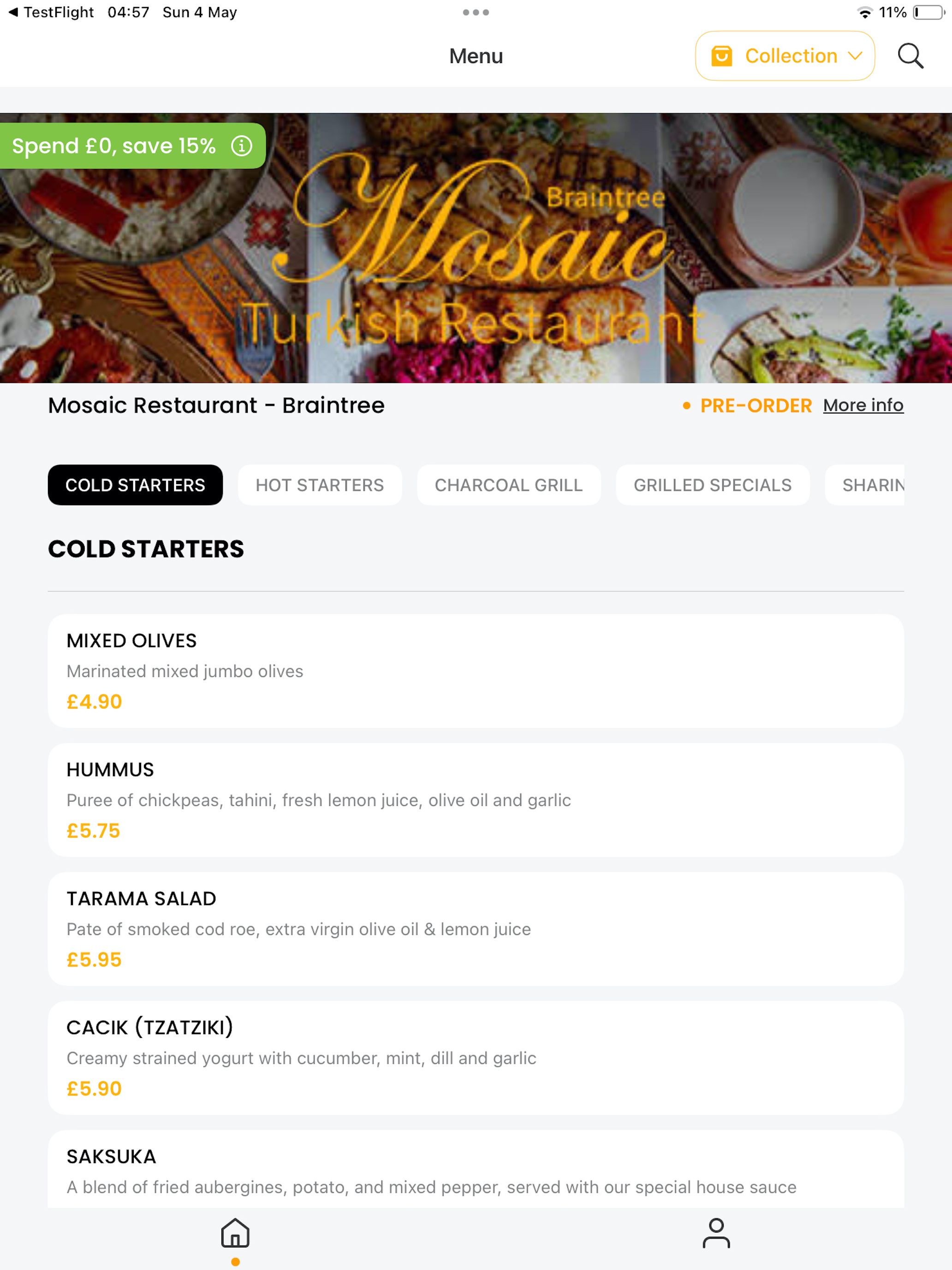 Mosaic Restaurant - Braintree