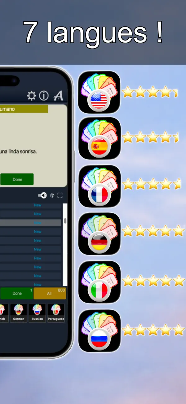Screenshot #2 pour Easy Language Cards