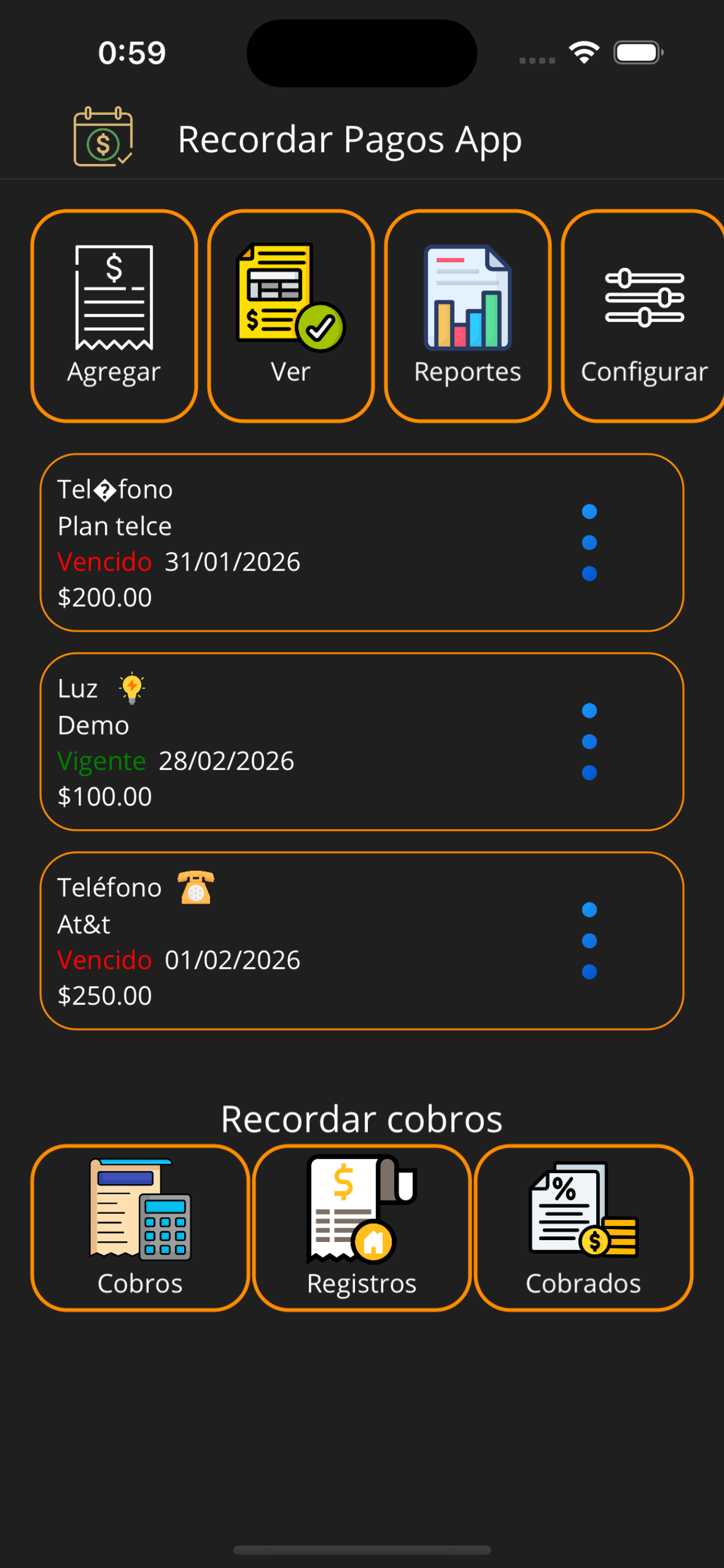 Recordar Pagos