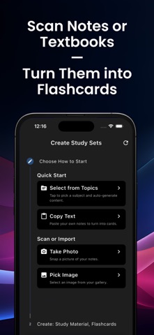 WizeCards AI Flashcard Maker iPhone screenshot