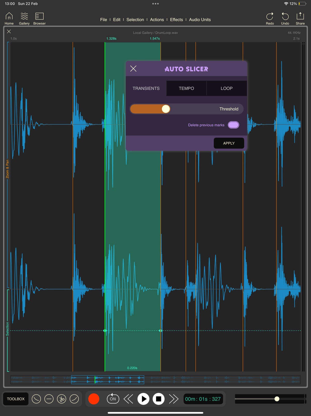 Wavebox Audio Editor ipad screenshot 3