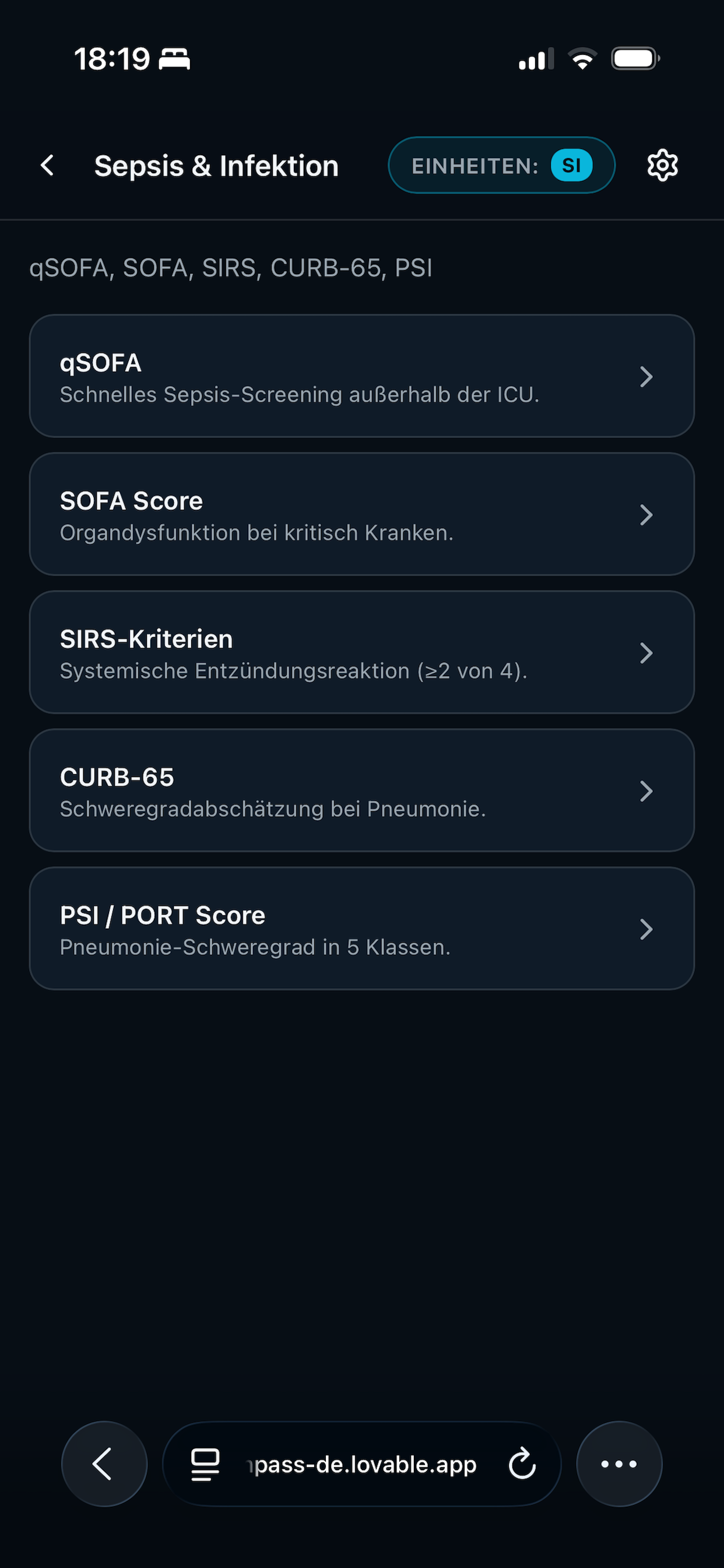 Clinical Score Companion screenshot 6