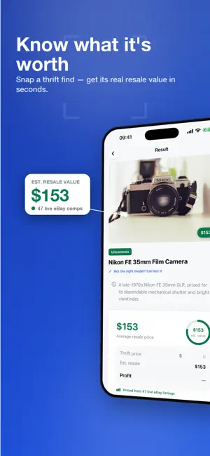 Valy: Thrift Resell Scanner screenshot 1