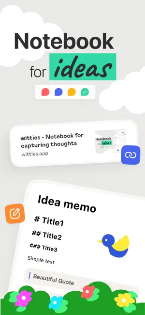 witties | Notebook for idea screenshot 1