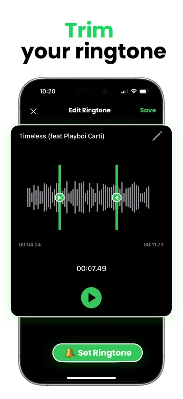 iRingtone: Spotify & YouTube screenshot 3 of 4