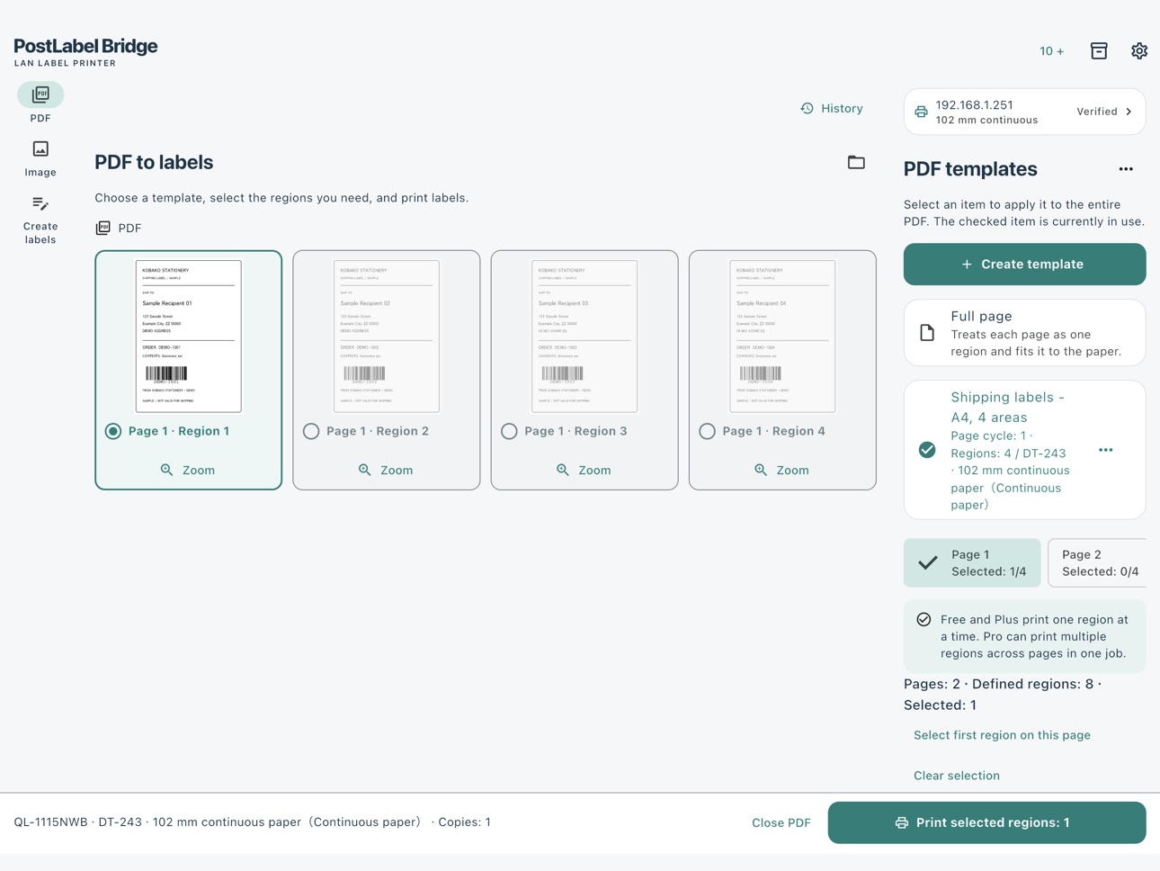 Screenshot 9 of PostLabel Bridge