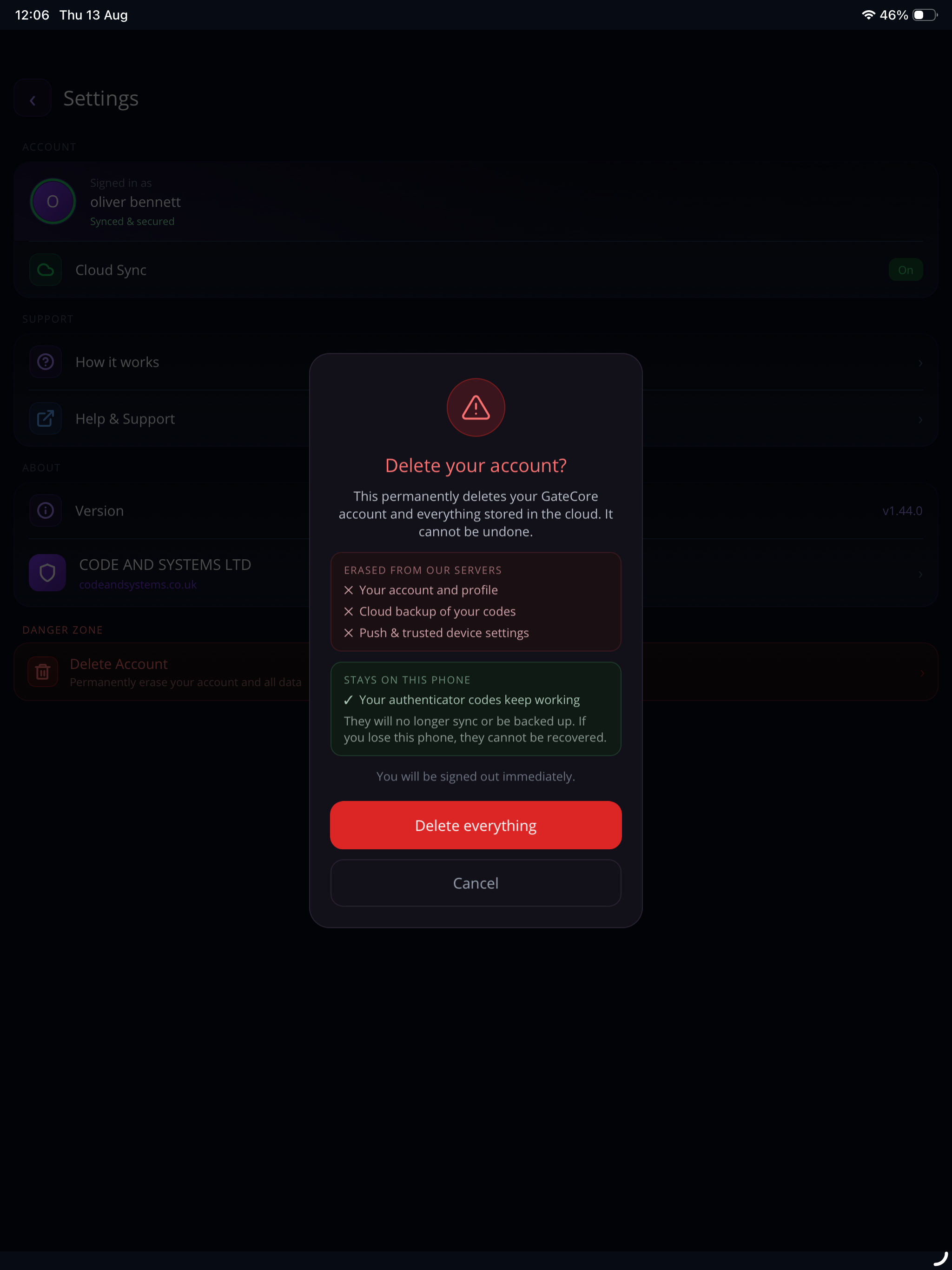 GateCore Authenticator screenshot 15