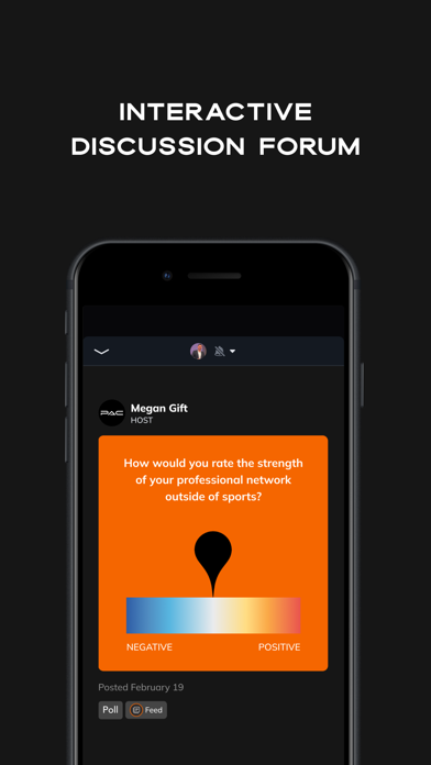 Pro Athlete Community (PAC) iPhone screenshot