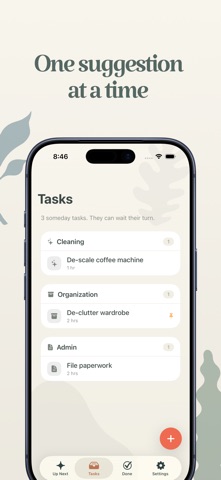 Someday: Home Organization iPhone screenshot