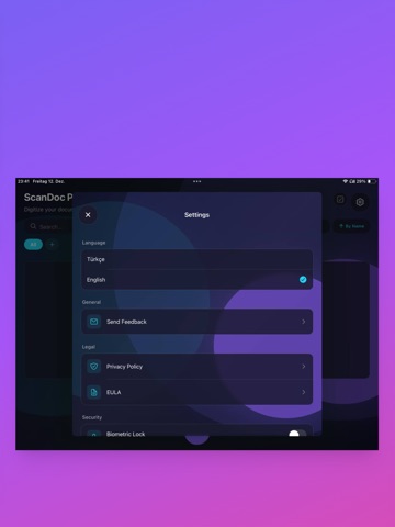 ScanDoc Pro - Doc Scanner iPad screenshot