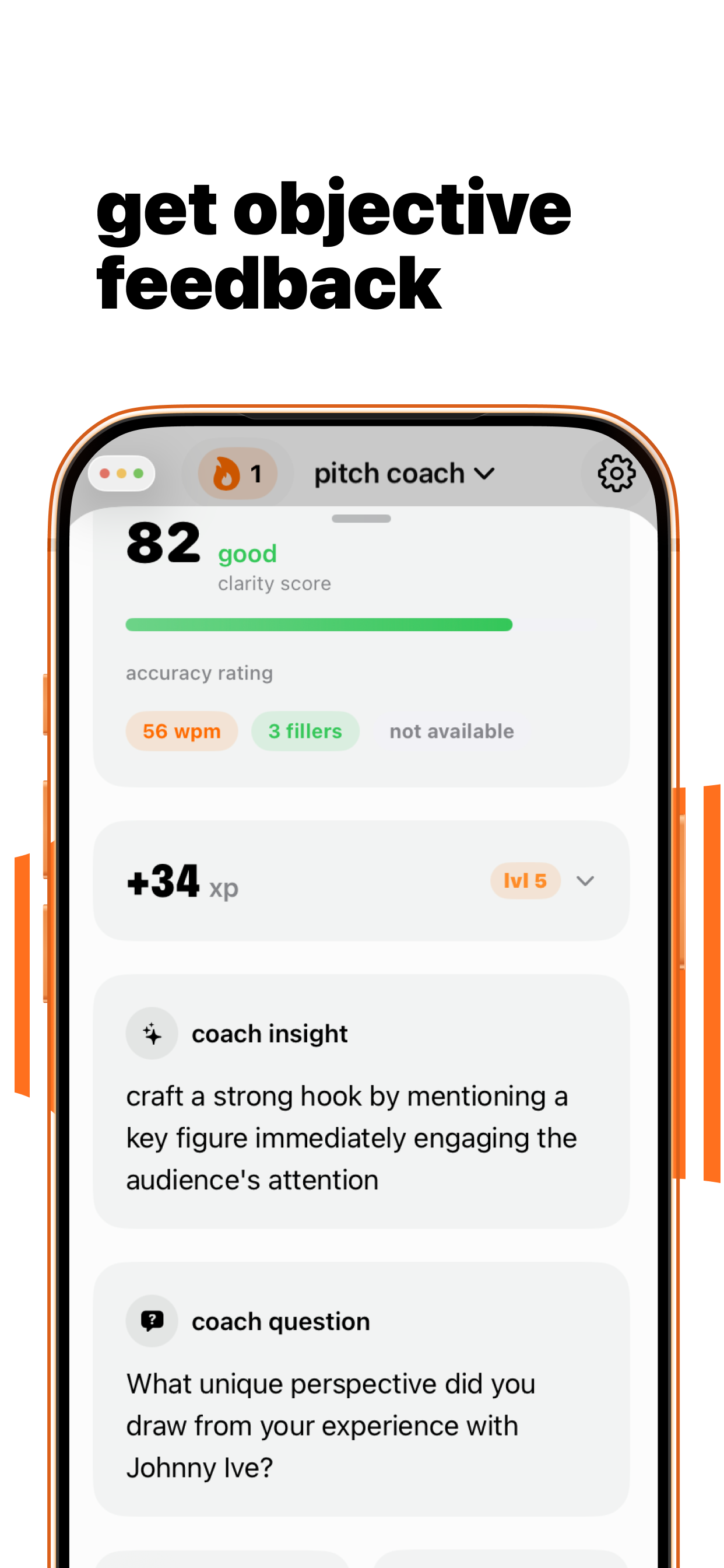 pitch coach: speak confident