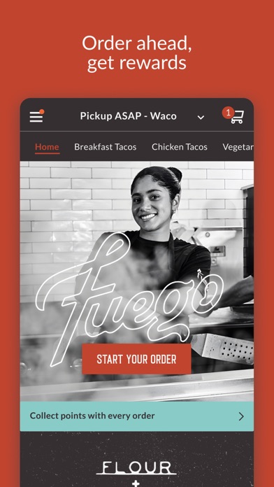 Screenshot 1 of Fuego Tortilla Grill App