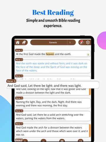 Simple English Bible - offline iPad screenshot