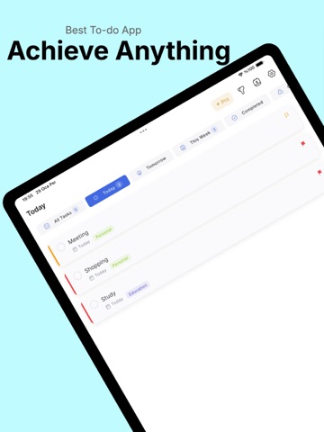 TodoKu - Simple To-Do List iPad screenshot