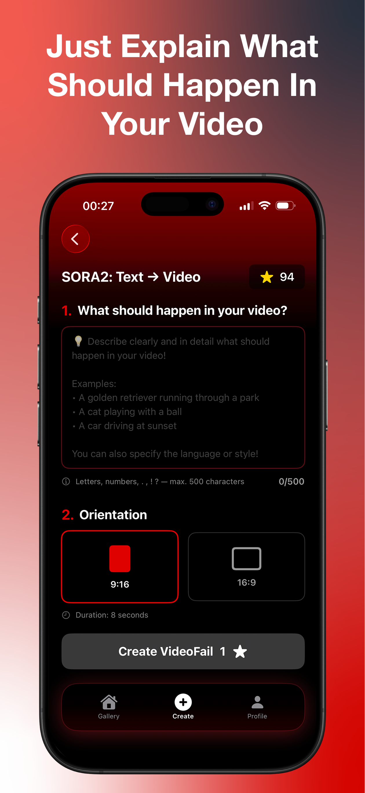 VideoFails - Create AI Videos!