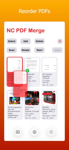 NC PDF Merge iPhone screenshot