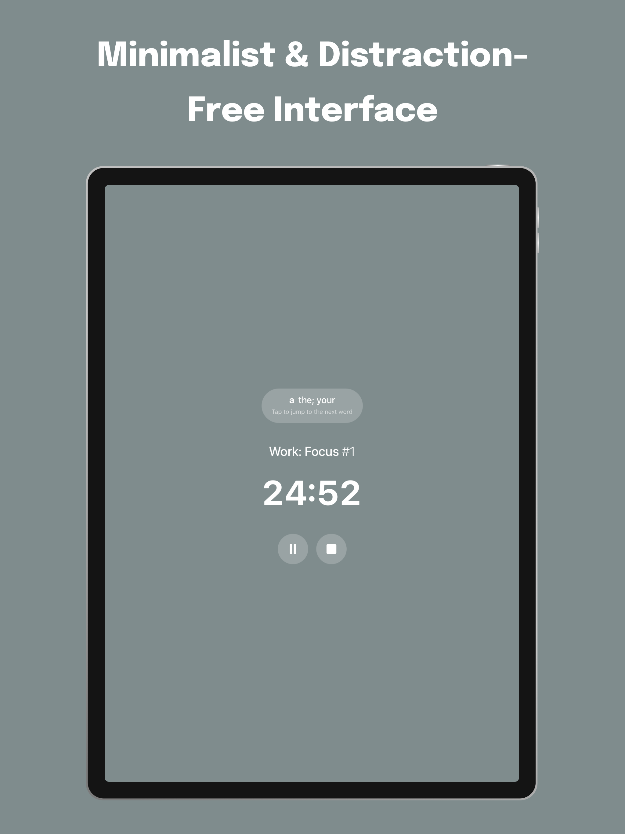 Pomodoro Timer with Word Study