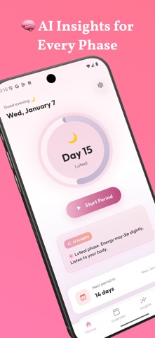Rosie - Period Tracker Screenshot 1 of 7