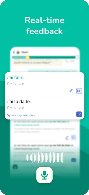 Sylvi: Language Penpals iPhone screenshot 2