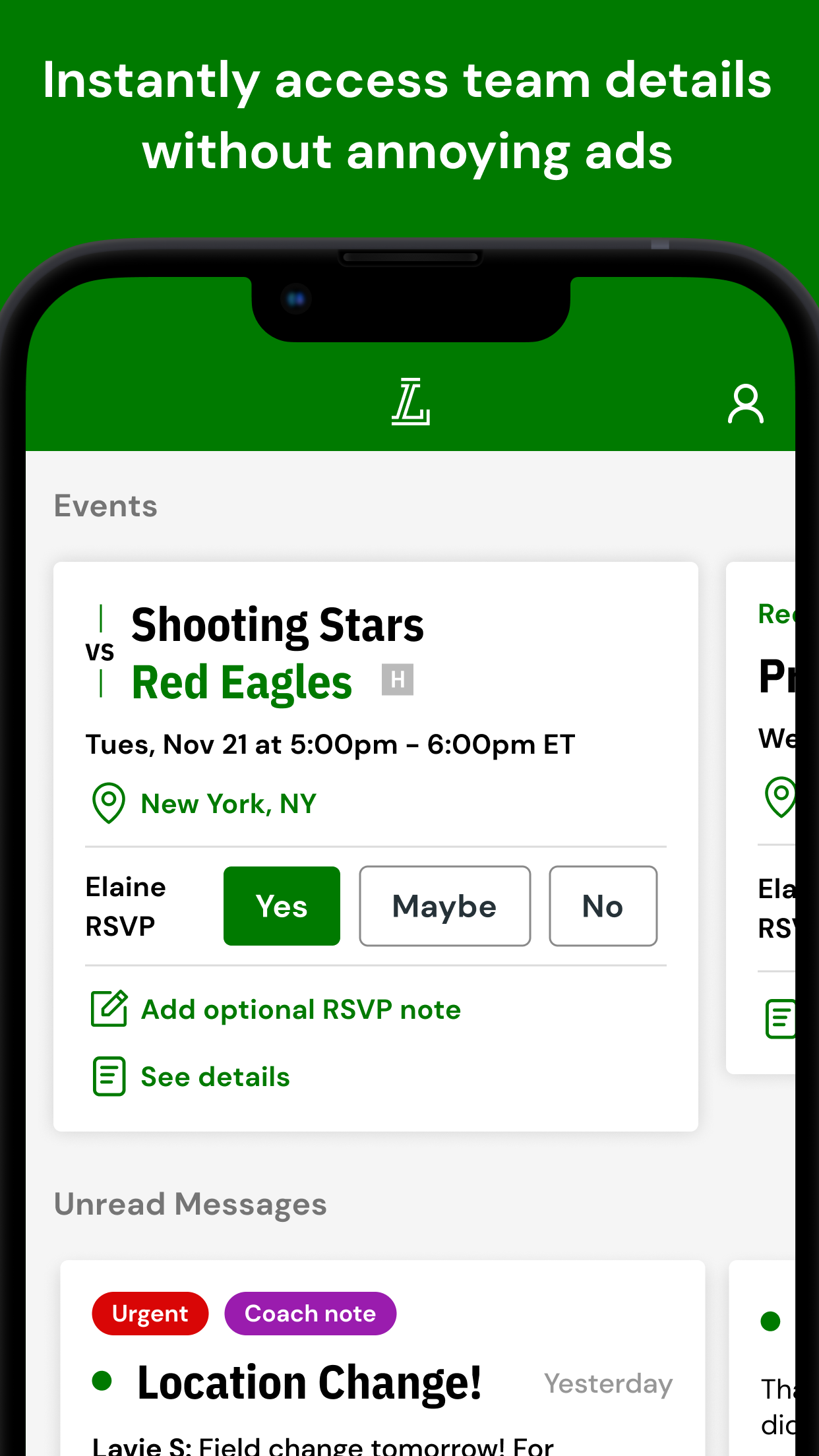 LeagueApps Play screenshot 1