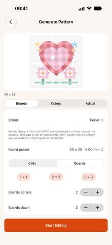 Screenshot 2 of Bead Pattern: True Size Print App