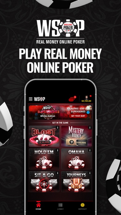 WSOP Real Money Poker - Nevada Screenshot