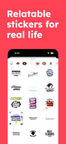 Menopause Stickers screenshot