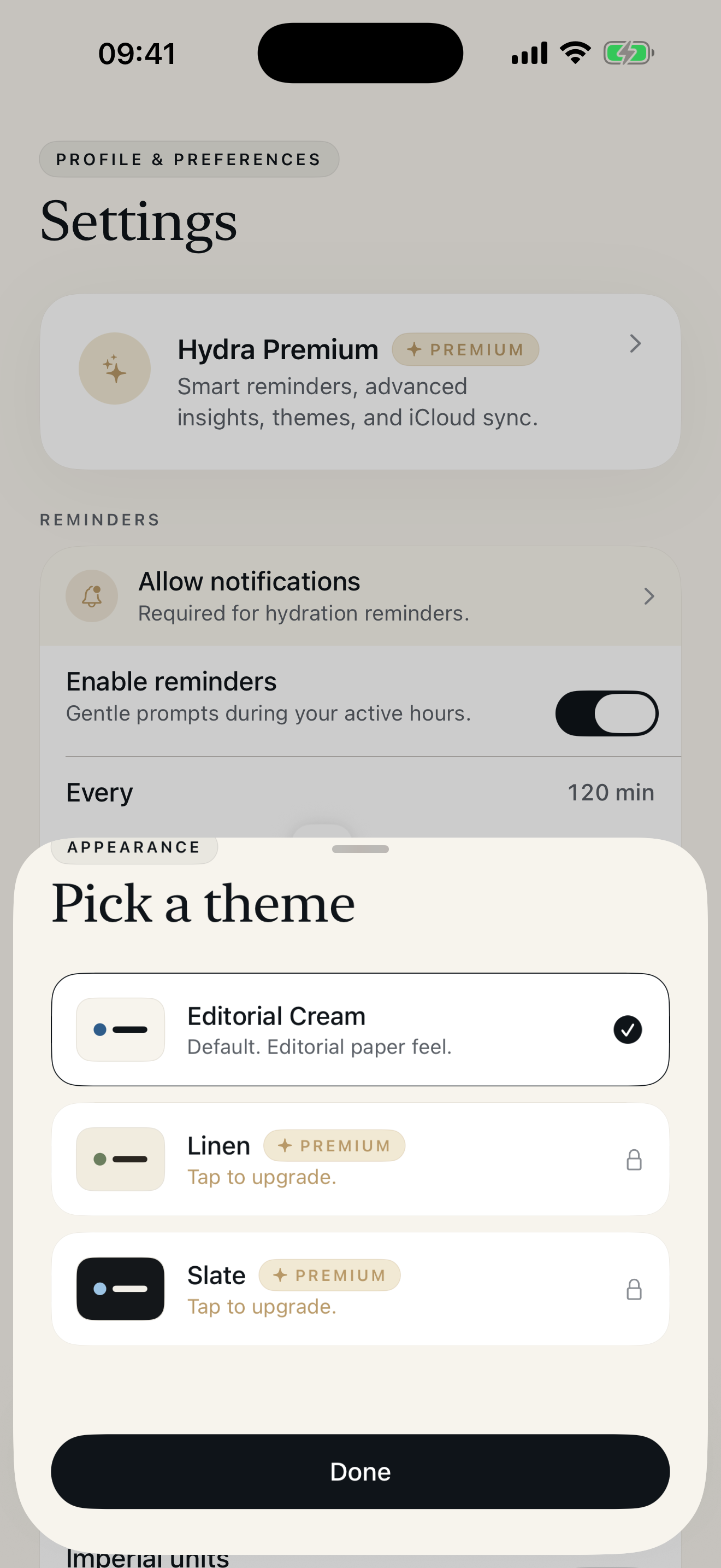 Hydra · Water Tracker