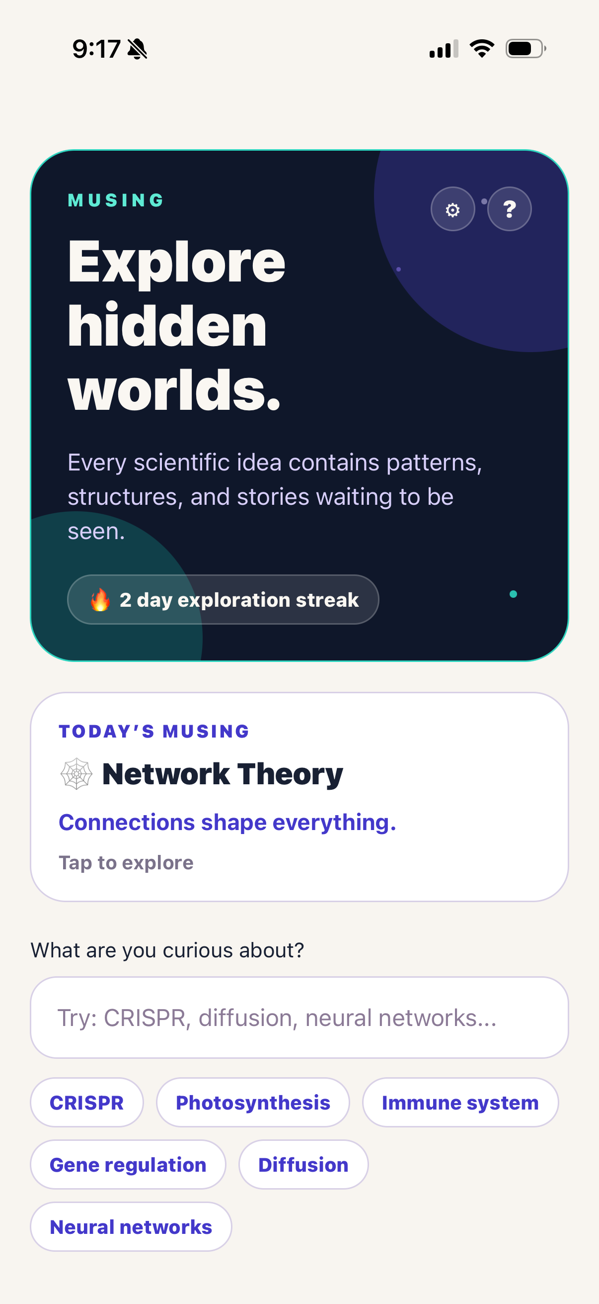 Musing Science screenshot 4