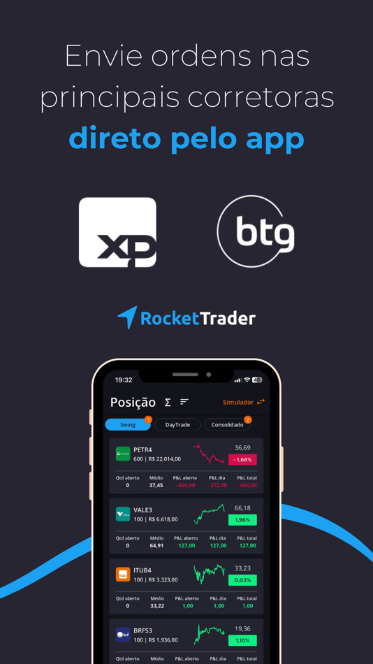 #6. RocketTrader: Ações e Trading (macOS) 由: Valemobi Consultoria Empresarial S/A