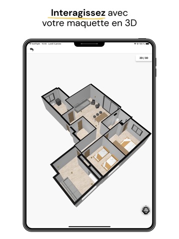 MakePlan – Scanner LiDAR 2D/3D iPad screenshot 3