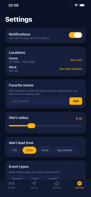 Venue Radar: Live Events screenshot 2