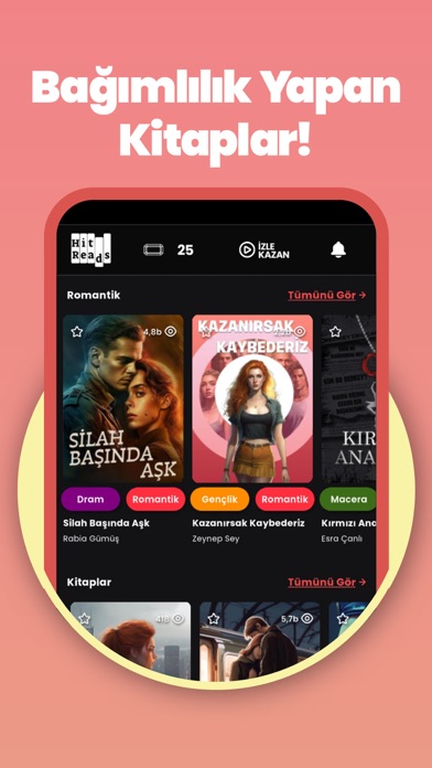 Hitreads: Kitap, Hikaye Okuma Screenshot