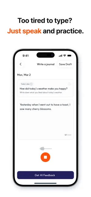 HeyDay - AI English Diary screenshot 3