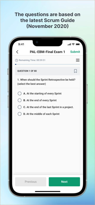 PAL-EBM Exam Simulator Screenshot 4 of 6