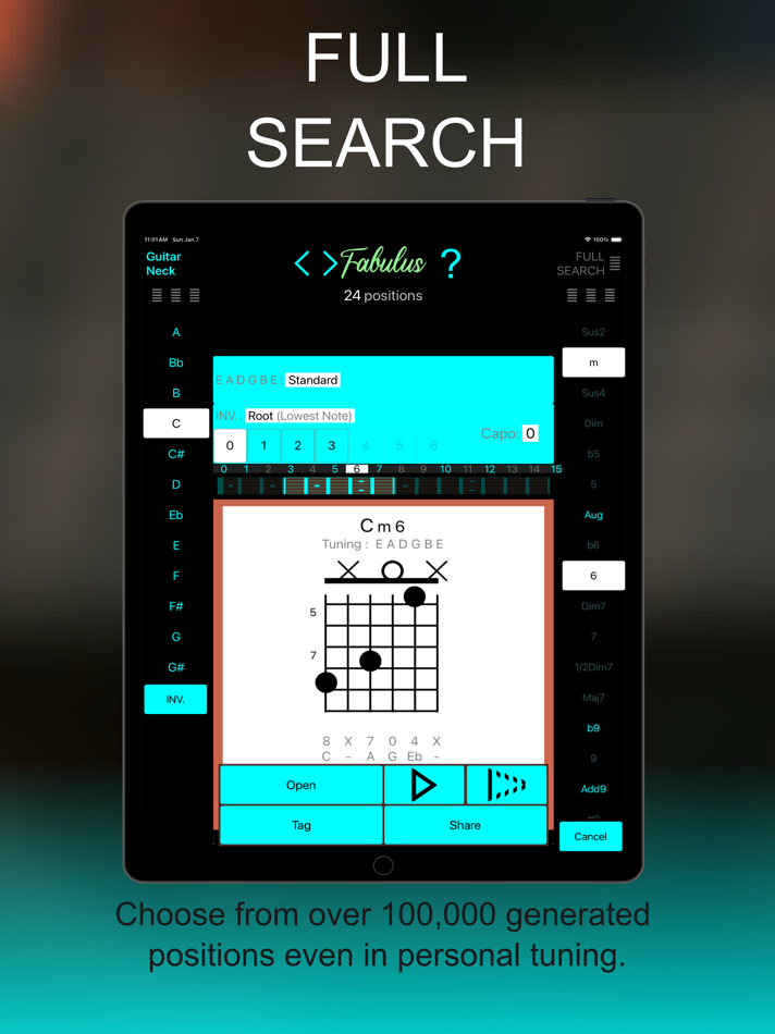 #4. Guitar Chord Finder : FABULUS (iOS) Oleh: Fabrice Mac