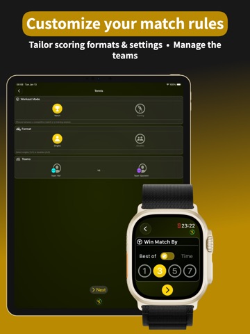 RacqTics: Match Scorekeeper iPad screenshot