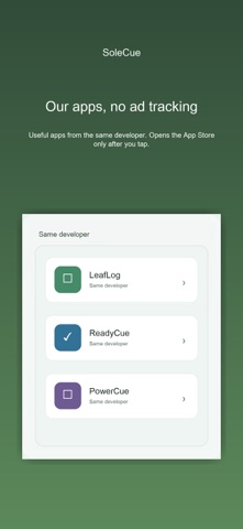 SoleCue Shoe Care iPhone screenshot