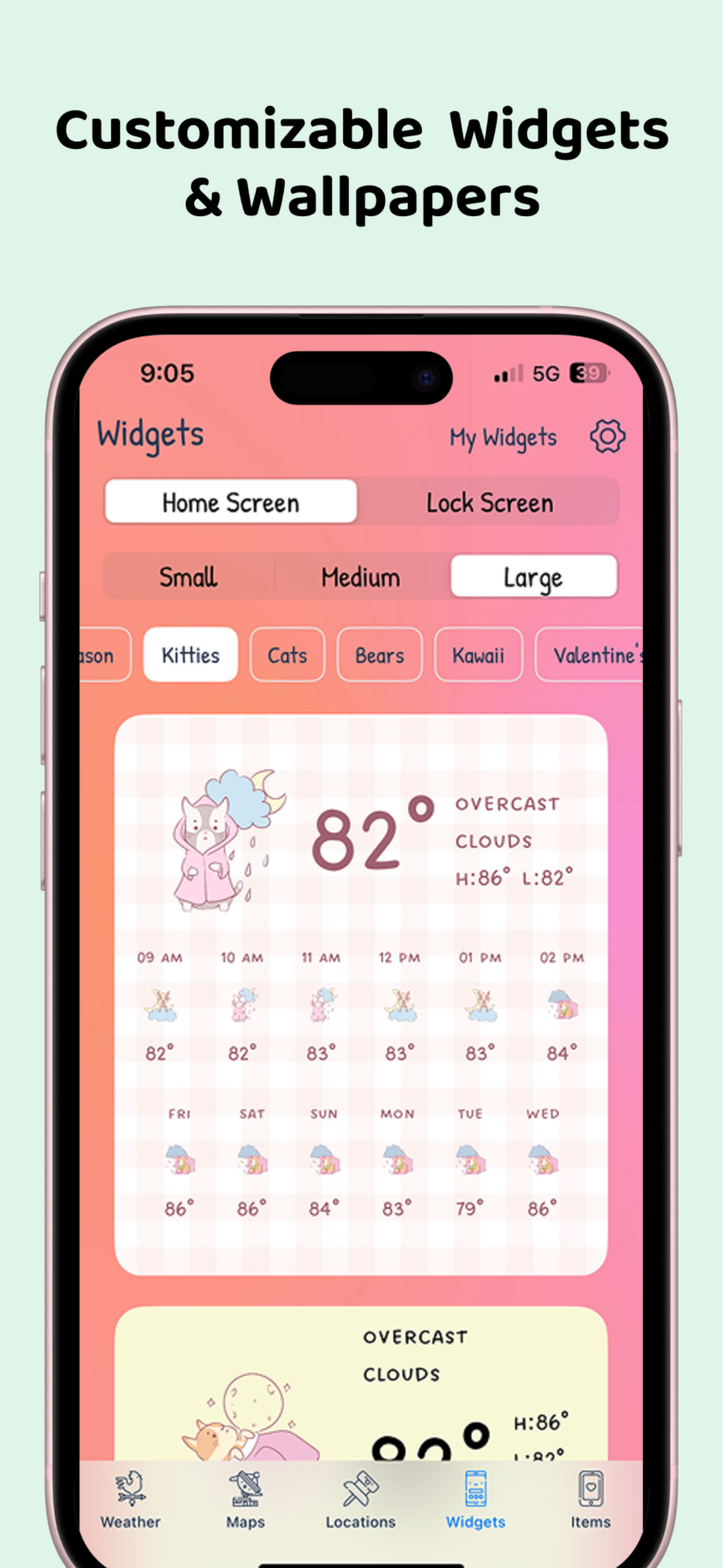 CuteWeather: weather widget screenshot 4